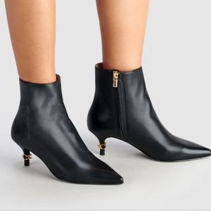 Coach Elegant Black Ankle Booties